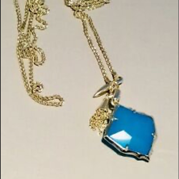 Kendra Scott Arlet Necklace in Blue Agate - Picture 10 of 14